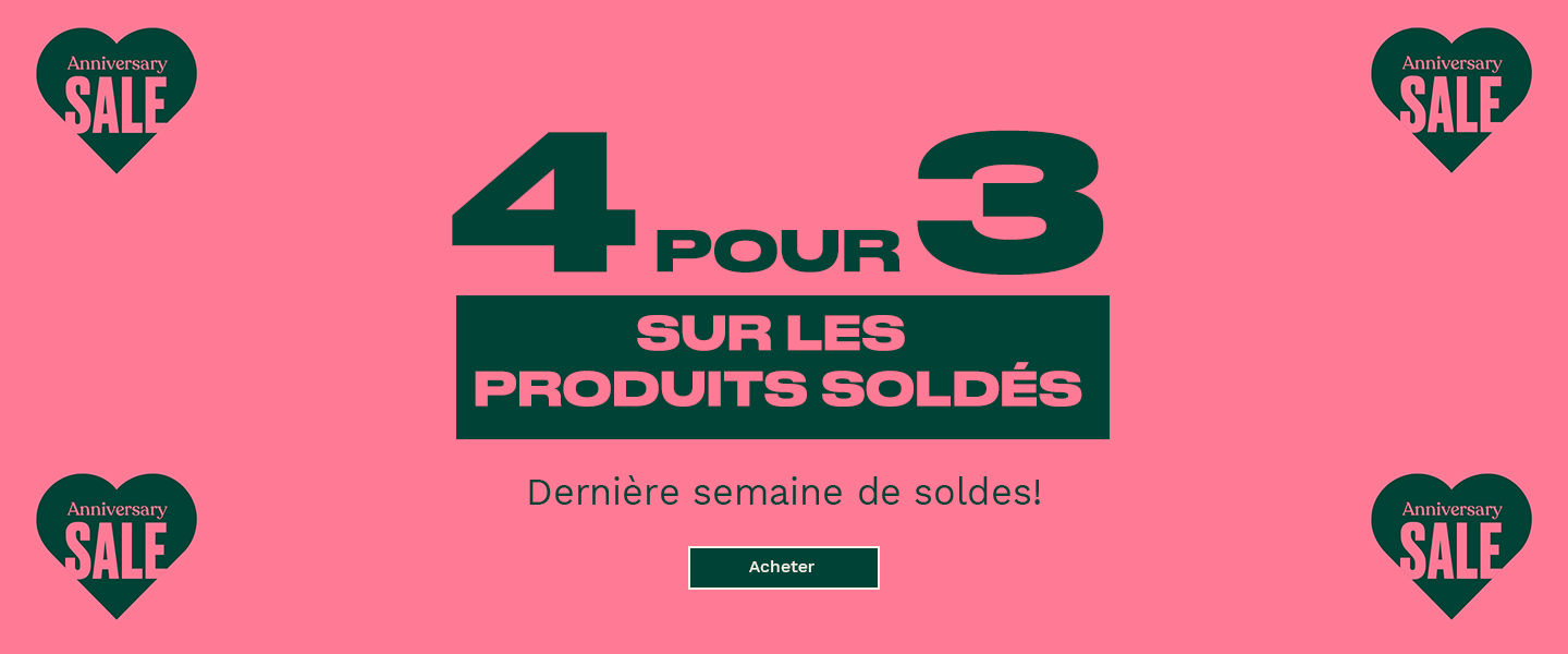 Sale 4 pour 3